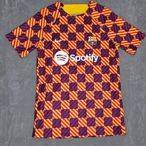 Barcelona 2023 Pre Match Spotify Soccer Jersey Medium A2-23